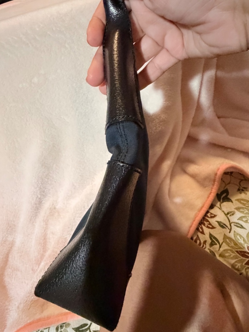 Vintage Salvatore Ferragamo Nylon & Leather Hobo Shoulder Bag - Picture 6 of 13